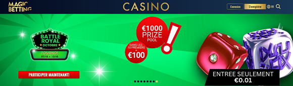 Nouveau tournoi sur Magic Betting Casino