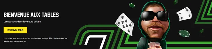 Découvrez Unibet Poker Belgique et inscrivez-vous
